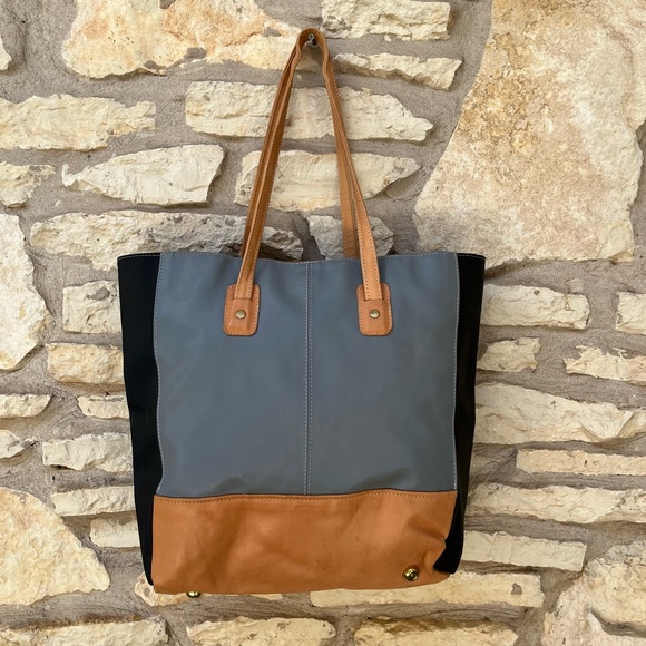 Jon hart alamo heights tote in slate monogram REJ - Picture 3 of 14